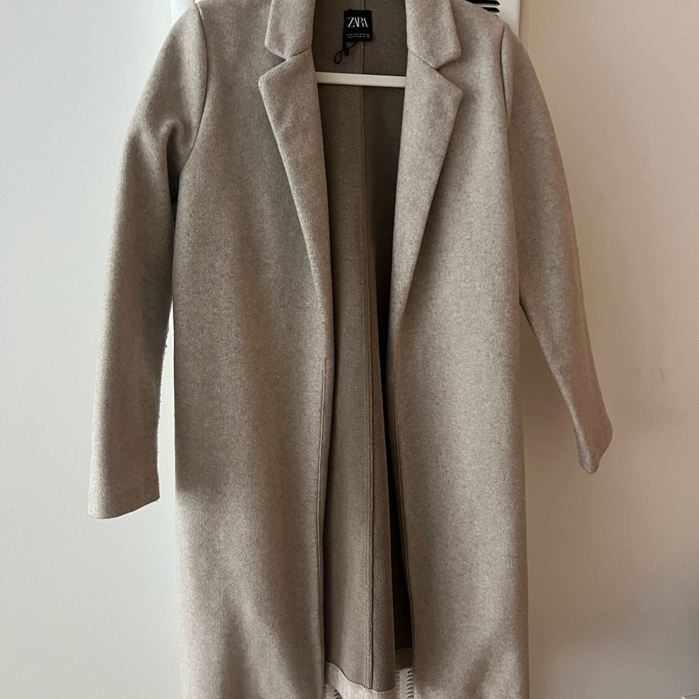 Zara Light Tan Overcoat